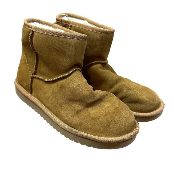 Koolaburra UGG Koola Mini II Chestnut Suede Boots 1114851 Women's Size 7 Brown - Picture 1 of 9